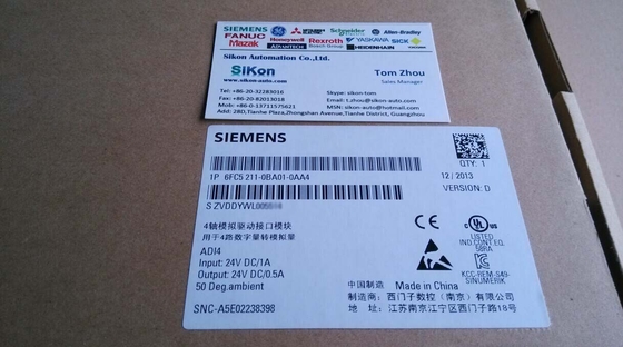 China 6FC5211-0BA01-0AA4 Siemens 6FC52110BA010AA4 S120 Sinumerik Analog Drive Interface supplier