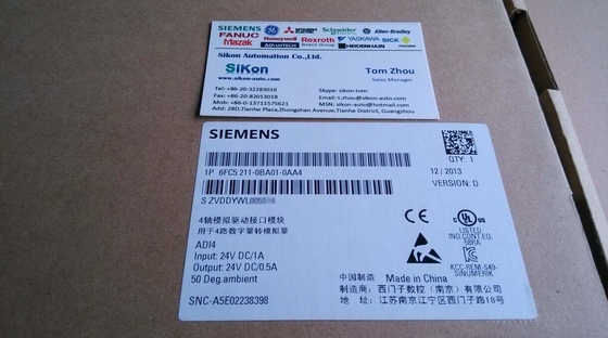 6FC5211-0BA01-0AA4 Siemens 6FC52110BA010AA4 S120 Sinumerik Analog Drive Interface