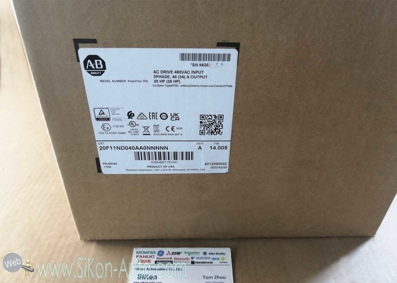 20F11ND040AA0NNNNN Allen Bradley PLC module 20F11ND040AA0NNNNN PowerFlex Air Cooled 753 AC Drive