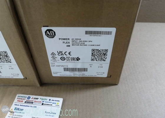 22F-D6P0N113 Allen Bradley Inverter 22FD6P0N113 No Filter PowerFlex 4M-2.2 kW (3 HP) AC Drive