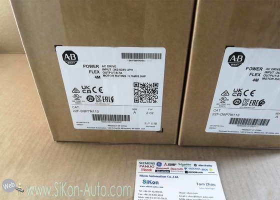 22F-D8P7N113  Allen Bradley Inverter  22FD8P7N113 PowerFlex 4M- 3.7 kW (5 HP) AC Drive