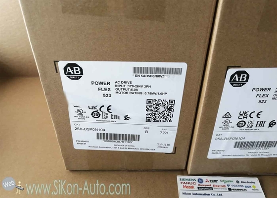 25A-B5P0N104 Allen Bradley Inverter 25AB5P0N104  PowerFlex 523 0.75kW (1.0Hp) AC Drive