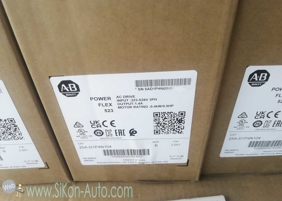 25A-D1P4N104 Allen Bradley Inverter 25AD1P4N104 PowerFlex 523 0.4kW (0.5Hp) AC Drive