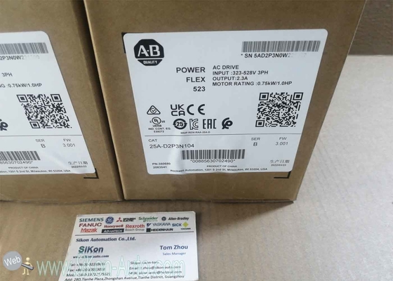 25A-D2P3N104 Allen Bradley Inverter 25AD2P3N104 PowerFlex 523 0.75kW (1.0Hp) AC Drive