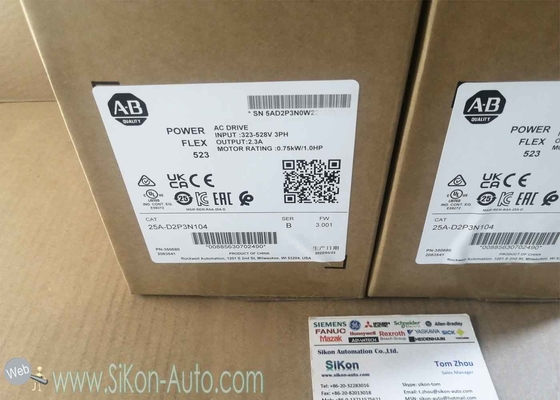 25A-D2P3N104 Allen Bradley Inverter 25AD2P3N104 PowerFlex 523 0.75kW (1.0Hp) AC Drive