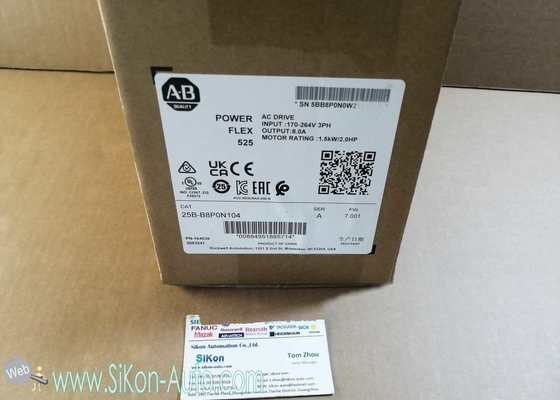 25B-B8P0N104 Allen Bradley Inverter 25BB8P0N104  PowerFlex 525 1.5kW (2.0Hp) AC Drive