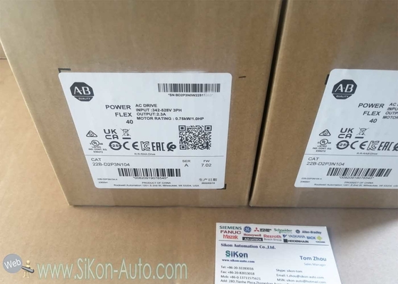 22B-D2P3N104 Allen Bradley Inverter 22BD2P3N104  PowerFlex 40- 0.75 kW (1 HP) AC Drive