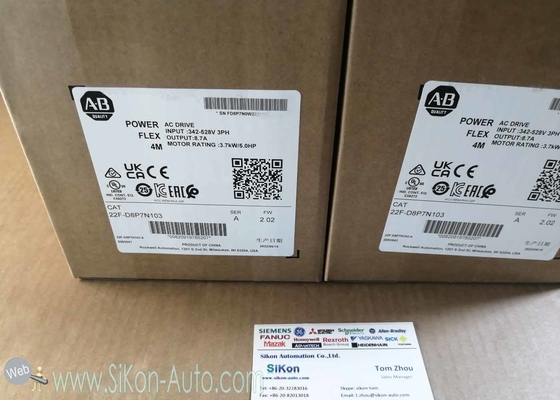 22F-D8P7N103  Allen Bradley Inverter  22FD8P7N103PowerFlex 4M-3.7 kW (5 HP) AC Drive