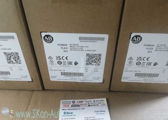 25A-A011N114 Allen Bradley Inverter 25AA011N114 PowerFlex 523 2.2kW (3Hp) AC Drive