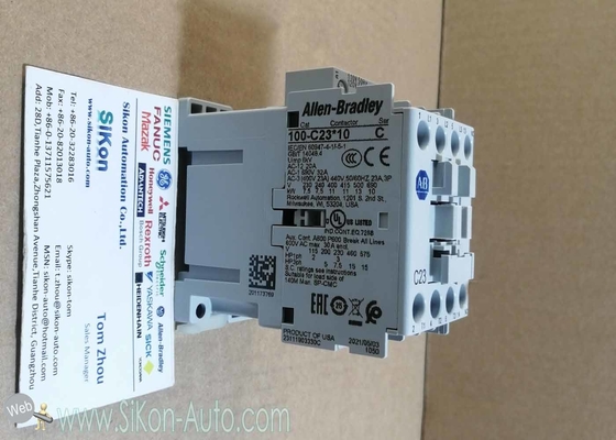 Allen Bradley 100-C23D10 Contactor, IEC, 23A, 3P, 120V Coil