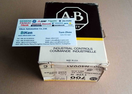 Allen Bradley Industrial Relay 700-N400A1 10A, 4 NO Contacts, 120 VAC Coil
