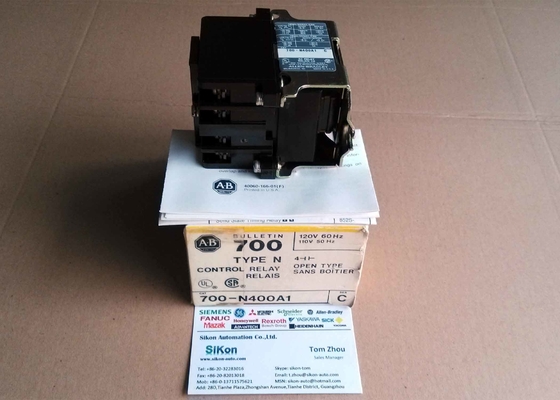 Allen Bradley Industrial Relay 700-N400A1 10A, 4 NO Contacts, 120 VAC Coil