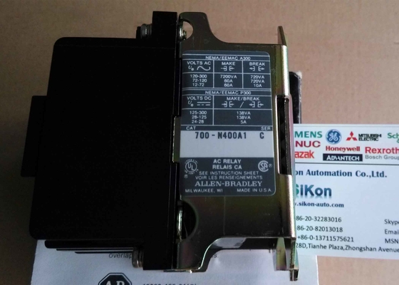 Allen Bradley Industrial Relay 700-N400A1 10A, 4 NO Contacts, 120 VAC Coil