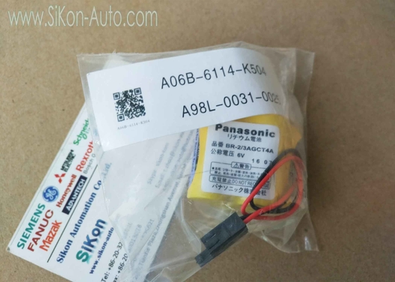 FANUC Battery A06B-6114-K504 A98L-0031-0025 FAST Shipping BR-2/3AGCT4A 6V New