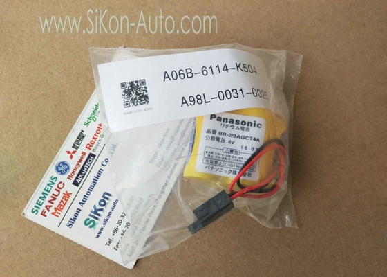 FANUC Battery A06B-6114-K504 A98L-0031-0025 FAST Shipping BR-2/3AGCT4A 6V New