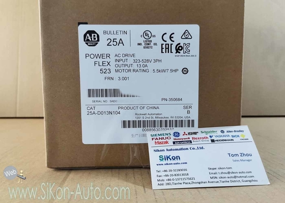 25A-D013N104 Allen Bradley Inverter 25AD013N104 PowerFlex 523 5.5kW 7.5Hp AC Drive