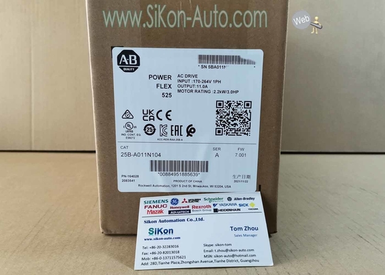 25B-A011N104 Allen Bradley Inverter 25BA011N104 PowerFlex 525 2.2kW AC Drive