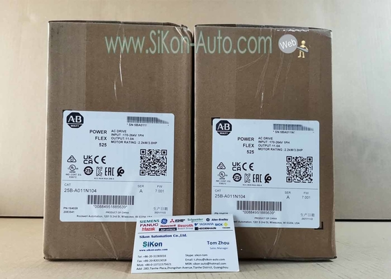 25B-A011N104 Allen Bradley Inverter 25BA011N104 PowerFlex 525 2.2kW AC Drive