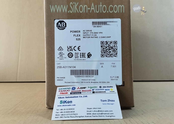 25B-A011N104 Allen Bradley Inverter 25BA011N104 PowerFlex 525 2.2kW AC Drive