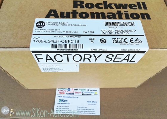 1769-L24ER-QBFC1B Allen Bradley CPU module 1769L24ERQBFC1B CompactLogix 750KB DI/O AI/O Controller