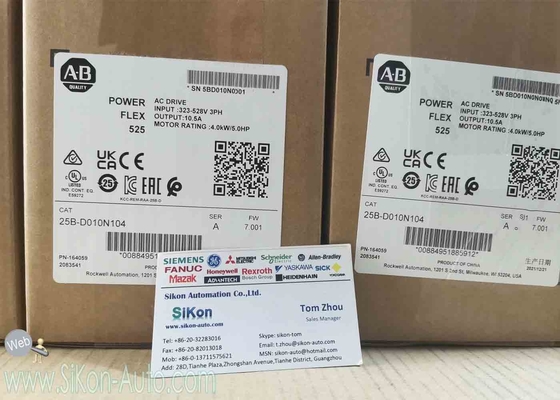 25B-B5P0N104 Allen Bradley Inverter 25BB5P0N104 PowerFlex 525 0.75kW (1Hp) AC Drive