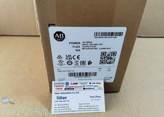 25B-D010N114 Allen Bradley Inverter 25BD010N114 PowerFlex 525 4kW (5Hp) AC Drive