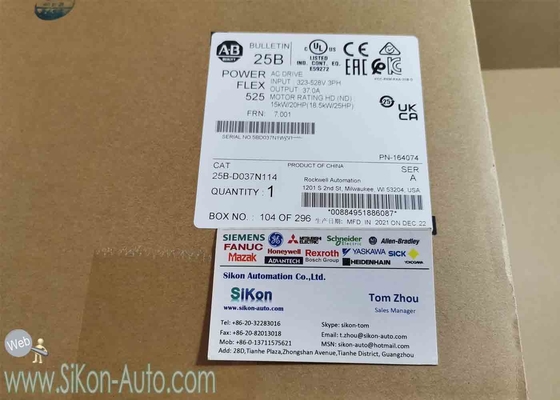 25B-D037N114  Allen Bradley Inverter 25BD037N114  PowerFlex 525 18.5kW (25Hp) AC Drive