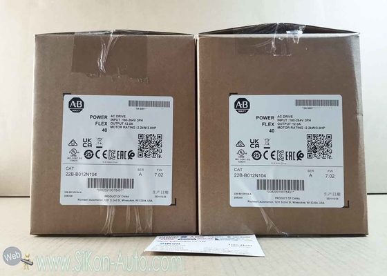 22B-B012N104 Allen Bradley Inverter 22BB012N104  PowerFlex 40- 2.2 kW (3 HP) AC Drive