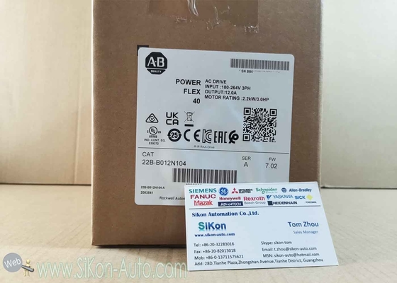 22B-B012N104 Allen Bradley Inverter 22BB012N104  PowerFlex 40- 2.2 kW (3 HP) AC Drive