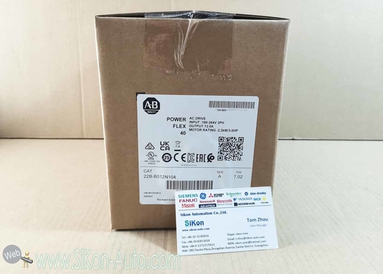 22B-B012N104 Allen Bradley Inverter 22BB012N104  PowerFlex 40- 2.2 kW (3 HP) AC Drive