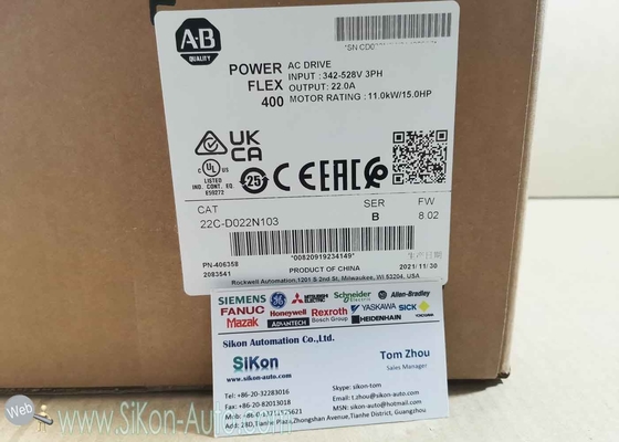 22C-D022N103 Allen Bradley Inverter 22CD022N103 PowerFlex 400- 11 kW (15 HP) AC Drive