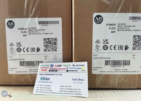 22D-D2P3N104 Allen Bradley Inverter 22DD2P3N104  PowerFlex 40P- 0.75 kW (1 HP) AC Drive