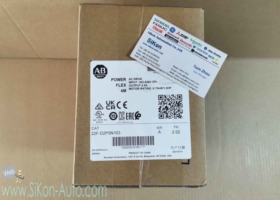 22F-D2P5N103 Allen Bradley Inverter 22FD2P5N103  No Filter, PowerFlex 4M- 0.75 kW (1 HP) AC Drive