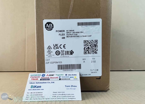 22F-D2P5N103 Allen Bradley Inverter 22FD2P5N103  No Filter, PowerFlex 4M- 0.75 kW (1 HP) AC Drive