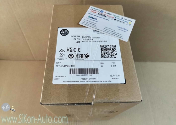 22F-D4P2N103 Allen Bradley Inverter 22FD4P2N103 No Filter PowerFlex 4M- 1.5 kW (2 HP) AC Drive