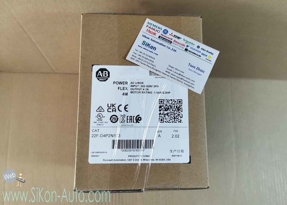 22F-D4P2N103 Allen Bradley Inverter 22FD4P2N103 No Filter PowerFlex 4M- 1.5 kW (2 HP) AC Drive