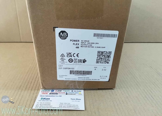 22F-D6P0N103 Allen Bradley Inverter 22FD6P0N103 No Filter PowerFlex 4M-2.2 kW (3 HP) AC Drive