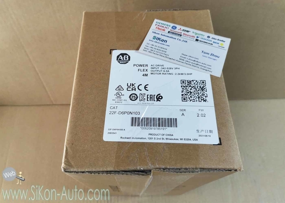 22F-D6P0N103 Allen Bradley Inverter 22FD6P0N103 No Filter PowerFlex 4M-2.2 kW (3 HP) AC Drive