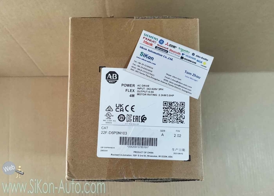 22F-D6P0N103 Allen Bradley Inverter 22FD6P0N103 No Filter PowerFlex 4M-2.2 kW (3 HP) AC Drive