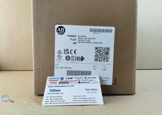 22FD013N104 Allen Bradley Inverter 22FD013N104 No Filter PowerFlex 4M- 5.5 kW (7.5 HP) AC Drive