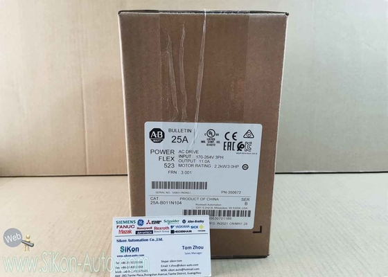 25A-B011N104 Allen Bradley Inverter 25AB011N104  PowerFlex 523 2.2kW (3Hp) AC Drive