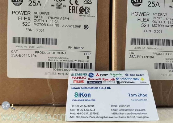 25A-B011N104 Allen Bradley Inverter 25AB011N104  PowerFlex 523 2.2kW (3Hp) AC Drive