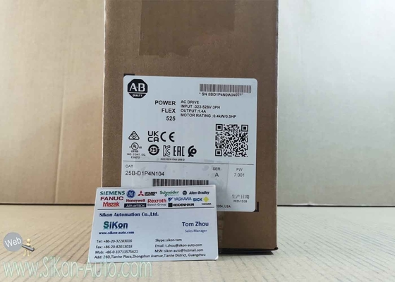 25B-D1P4N104 Allen Bradley Inverter 25BD1P4N104  PowerFlex 525 0.4kW (0.5Hp) AC Drive