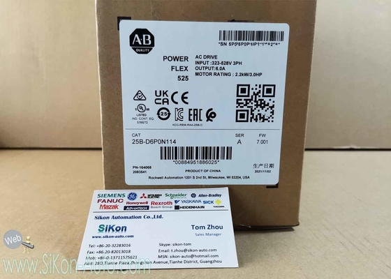 25B-D6P0N114 Allen Bradley Inverter 25BD6P0N114  PowerFlex 525 2.2kW (3Hp) AC Drive