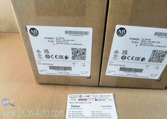 22A-B2P3N104 Allen Bradley Inverter 22AB2P3N104  PowerFlex 4- 0.4 kW (0.5 HP) AC Drive