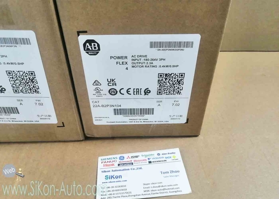 22A-B2P3N104 Allen Bradley Inverter 22AB2P3N104  PowerFlex 4- 0.4 kW (0.5 HP) AC Drive