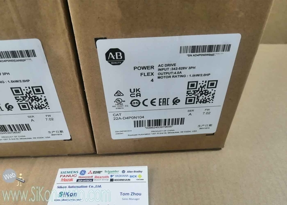 22A-D4P0N104 Allen Bradley Inverter 22AD4P0N104  PowerFlex 4- 1.5 kW (2 HP) AC Drive