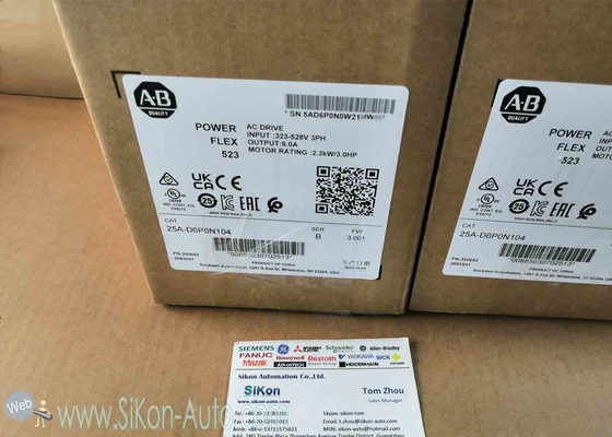 25A-D6P0N104 Allen Bradley Inverter 25AD6P0N104 PowerFlex 523 2.2kW (3Hp) AC Drive