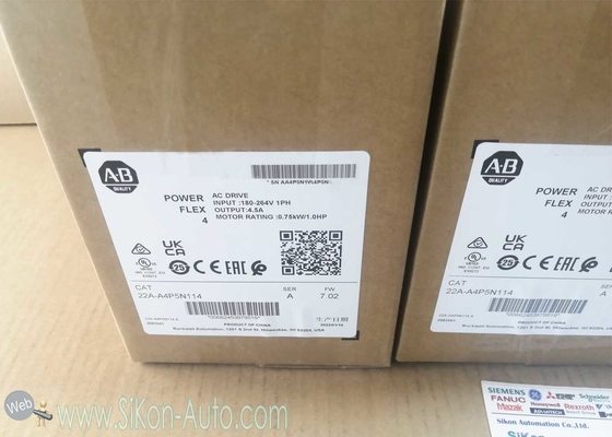 22A-A4P5N114 Allen Bradley PLC module 22AA4P5N114 PowerFlex 4- 0.75 kW (1 HP) AC Drive