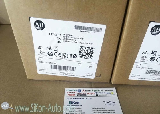 22B-B5P0N104 Allen Bradley Inverter 22BB5P0N104  PowerFlex 40- 0.75 kW (1 HP) AC Drive